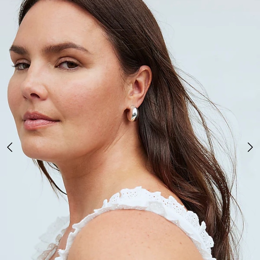 Madewell  Sculptural Chunky Hoop Earrings